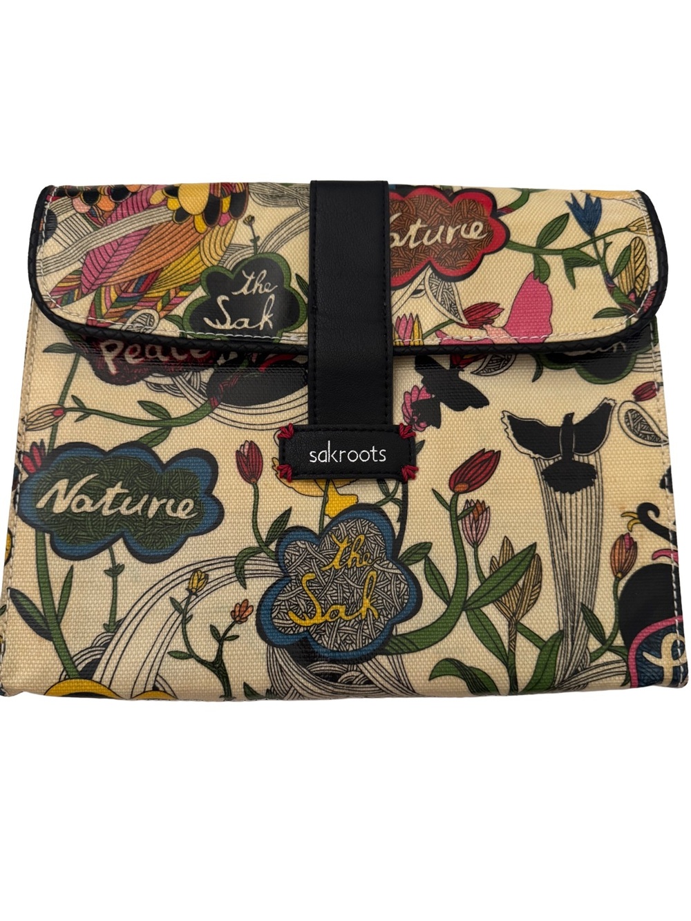 Sakroots Artist Circle "Peace & Nature" Foldover Tech Case Pouch / Clutch